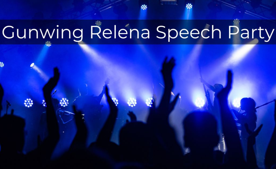 Gunwing Relena Speech Party