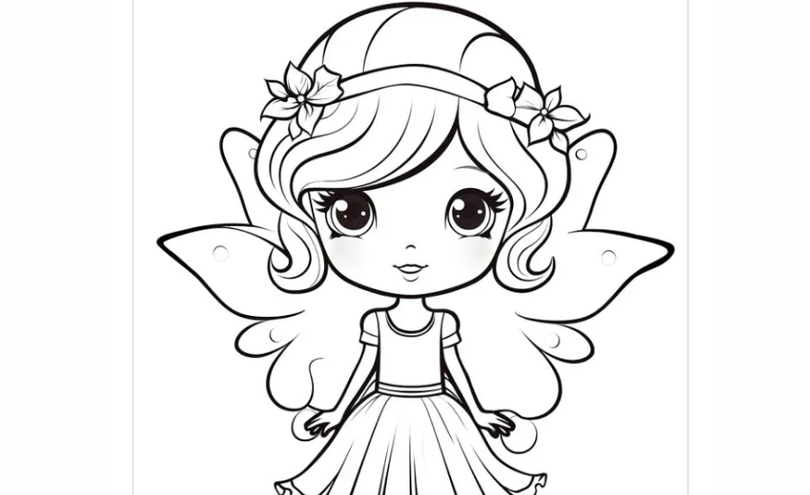 Simple Fairy Elf to Print for Free